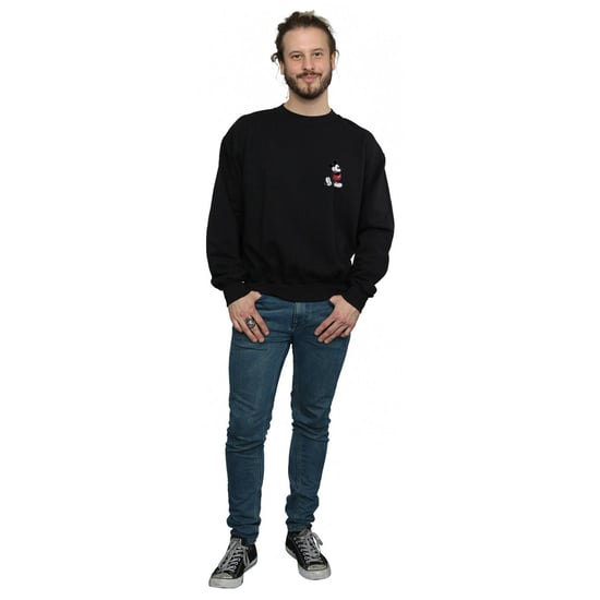 Disney Herren Mickey Mouse Kickin Retro Chest Sweatshirt (schwarz) - Image 4