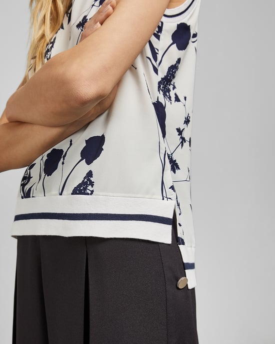 Ted Baker Miha Bluebell Sleeveless Knit Top, White