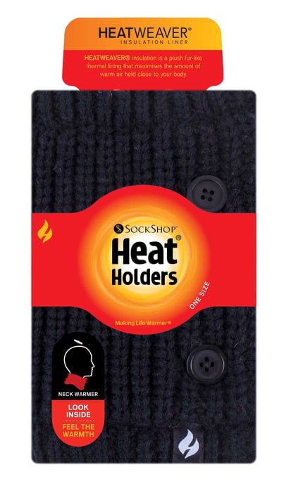 Heat Holders - Ladies Fleece Thermal Neck Warmer Snood mit Knopf - Image 2