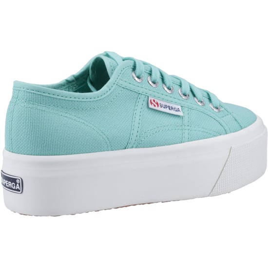 Superga 2790 Linea Up And Down 100% Baumwolle Frauen Grün Wasser Trainer - Image 2