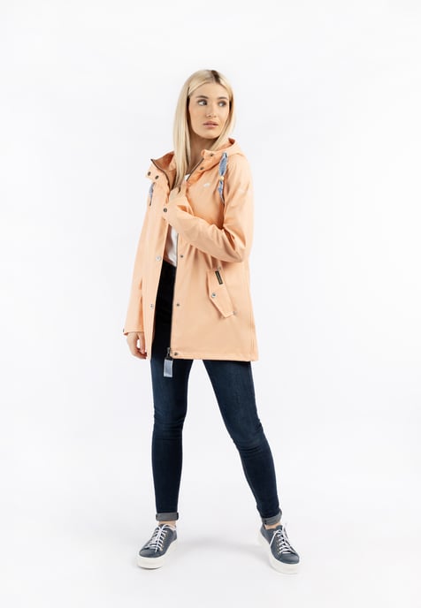 Schmuddelwedda Regenjacke Damen Pastellpfirsich-280 - Image 3