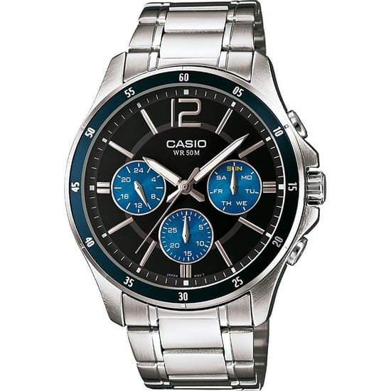 Casio Casio Collection Herren Silber Uhr MTP-1374PD-2AVEF - Image 1