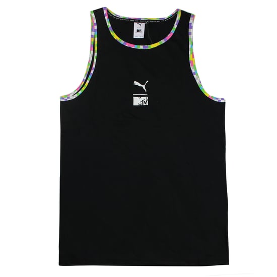 Puma x MTV Tank Black Sleeveless Vest Mens Top Tee 579678 01
