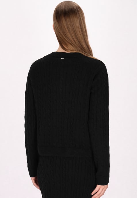 Dreimaster Cardigan Damen Schwarz - Image 4