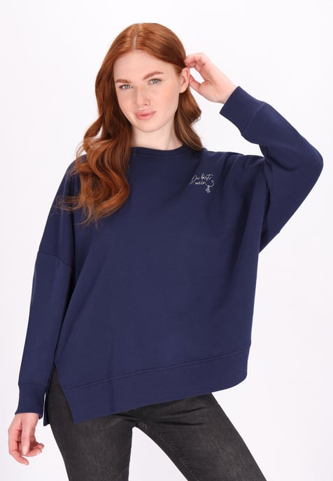 Dreimaster Sweatshirt Damen Marine - Image 3