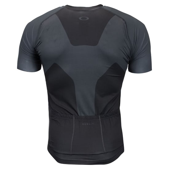 Oakley Short Sleeve Zip Up Black Mens Cycling T-Shirt 434144 02E