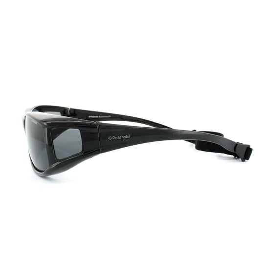 Polaroid Suncovers Wrap Unisex Black Grey Polarized Sunglasses