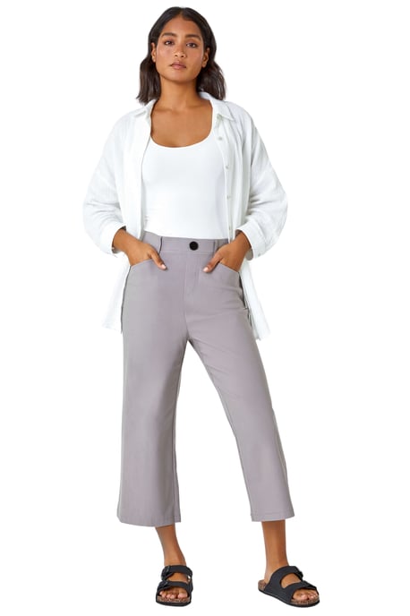Cropped Stretch Culotte
