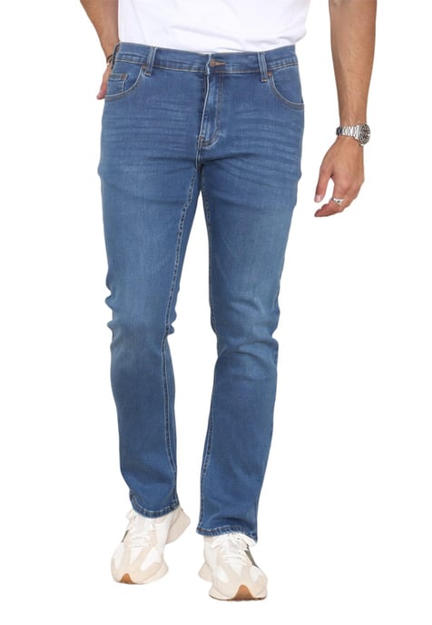 MYT Herren-Jeans mit geradem Bein, Hyper-Stretch-Denim in Blau - Image 1