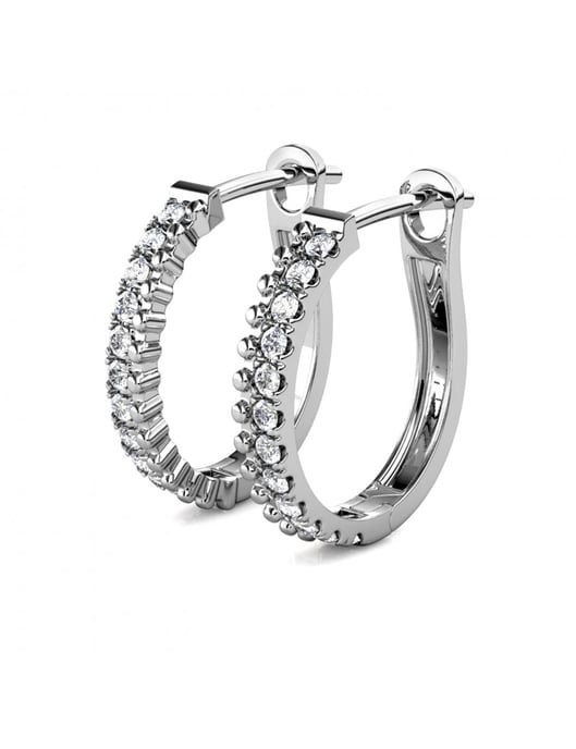 Aleah Ohrringe - Silber und Kristall - Image 4