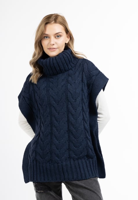 Dreimaster Strickweste Damen MARINE - Image 3