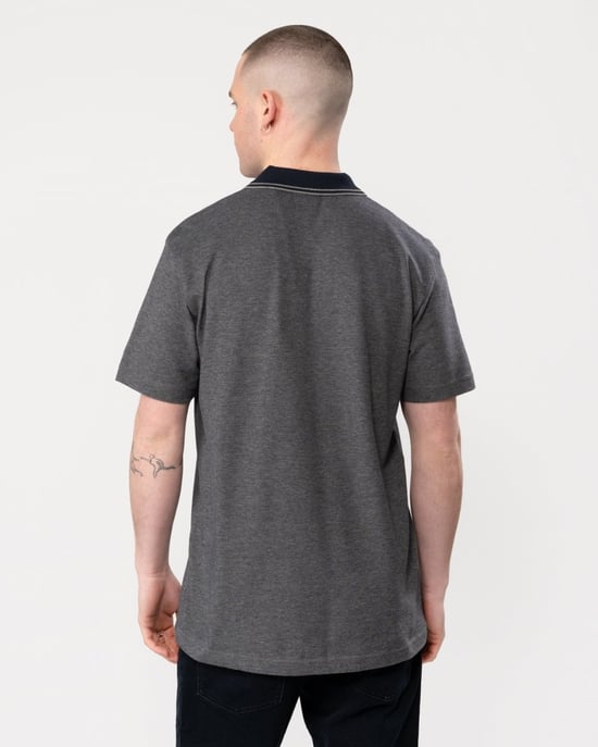 BOSS Orange Oxford New Mens Contrast Collar Short Sleeve Polo Shirt - Image 4