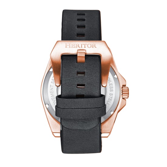 Heritor Automatic Romero Leather-Band Watch