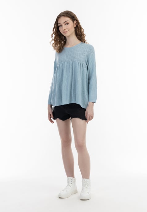 Mymo Stricktunika Damen hellblau - Image 2