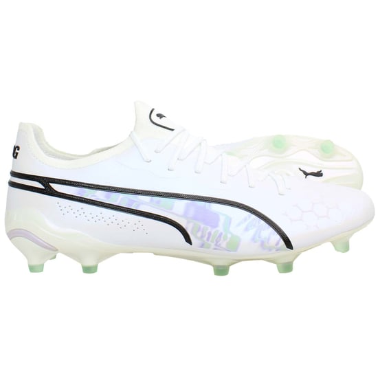 Puma King Ultimate Brilliance FG/AG Damen Weiße Fußballschuhe - Image 1