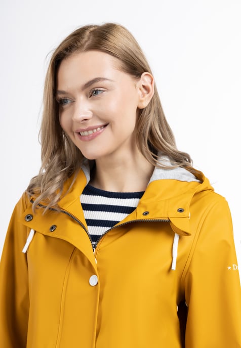 Dreimaster Regenjacke Damen Curry - Image 4