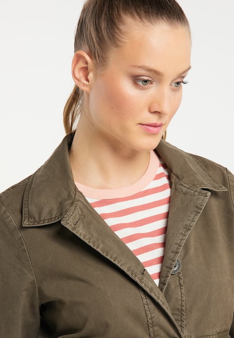 Dreimaster leichte Jacke Damen militärisch oliv - Image 5