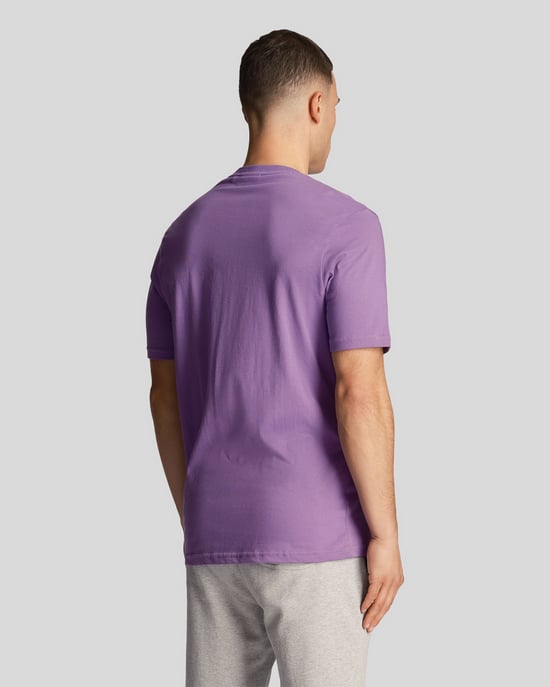 Lyle & Scott Herren-T-Shirt, einfarbig, in Lila - Image 5