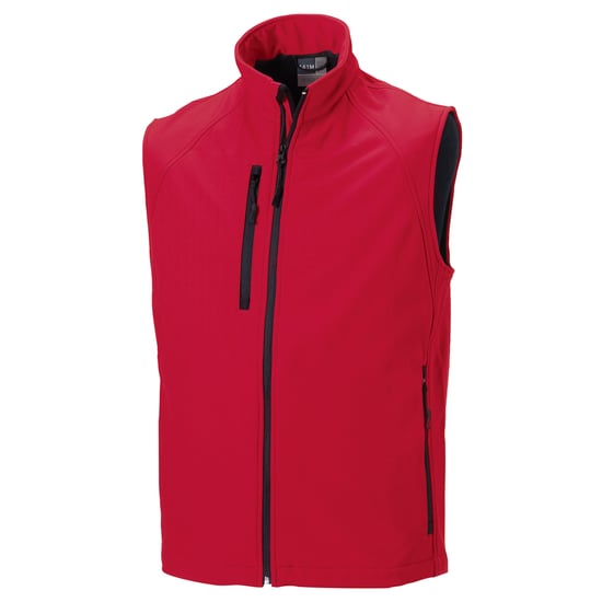 Russell - Ärmellose Softshell-Jacke - Herren (Rot) - Image 1