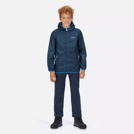 Regatta Great Outdoors Childrens/Kids Lever II Packaway Rain Jacket (Moonlight Denim)