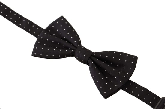 Dolce & Gabbana Graue 100% Seide Verstellbare Hals Papillon Männer Krawatte - Image 2