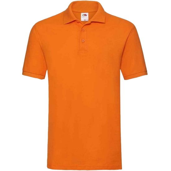 Fruit of the Loom Herren Premium Baumwolle Pique Polo Shirt (Orange) - Image 1