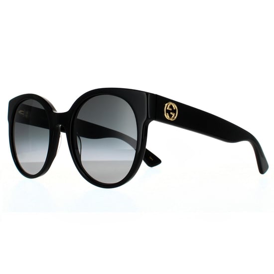 Gucci Cat Eye Womens Black Grey Gradient Sunglasses