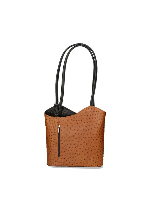 Gave Lux backpack women COGNAC/BLACK