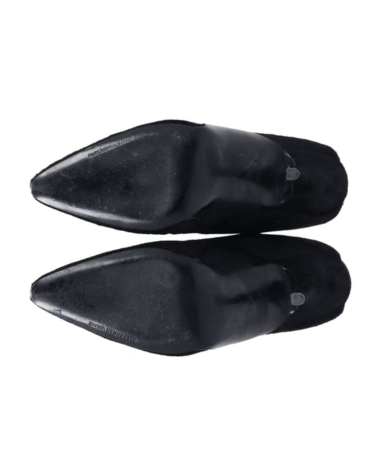 Alexander Wang Miranda Pony Pantoletten aus schwarzer Wolle - Image 6
