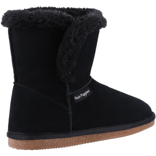 Hush Puppies Womens/Ladies Ashleigh Wildleder Slipper Stiefel (Schwarz) - Image 2