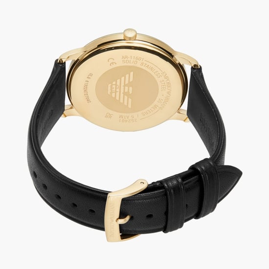 Emporio Armani Minimalist Schwarz Herren Armbanduhr AR11601 - Image 3