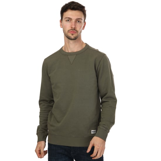 Men's Timberland Crew Sweatshirt in Khaki
