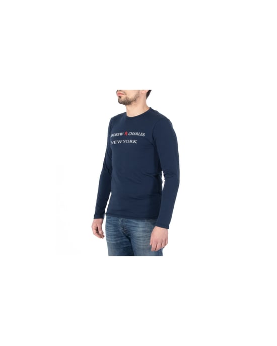 Andrew Charles By Andy Hilfiger Mens LS T-Shirt TS160 031002 Selma Navy