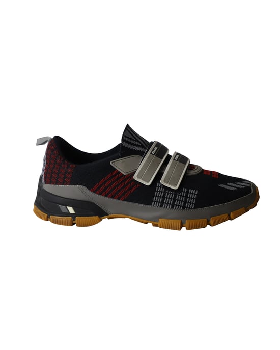 Prada Querschnitt Sneakers in mehrfarbigem Strick - Image 1