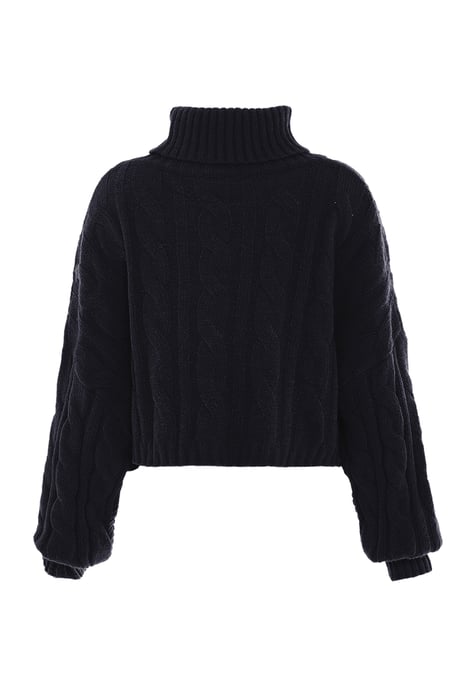 Mymo Rollkragenpullover Damen schwarz - Image 2