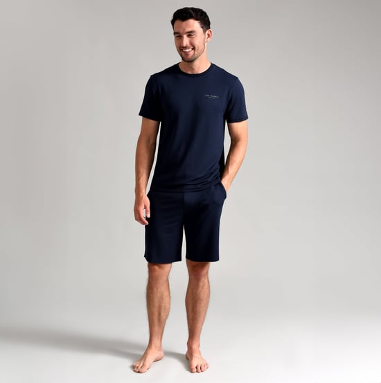 Ted Baker SUPER SOFT T-Shirt Herren Marineblau - Image 3