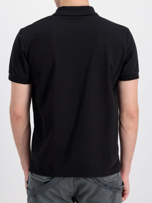 Alpha Industries Herren X-fit Polo in Schwarz - Image 3