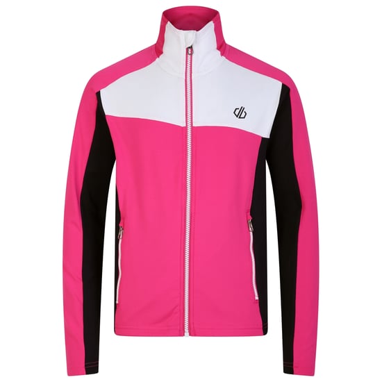 Dare 2B Childrens/Kids Emergent Core Stretch Midlayer (Pure Pink/Black)
