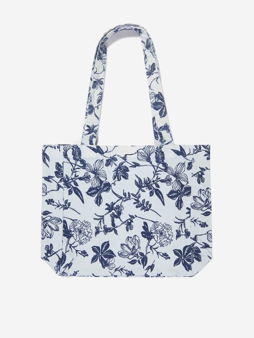 DL1961 Girls Floral Tote Bag in White