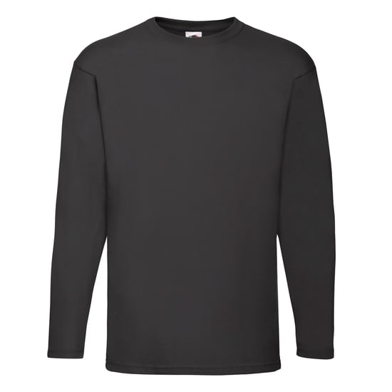 Fruit of the Loom - "Valueweight" T-Shirt für Herren/Damen Unisex Langärmlig (Schwarz) - Image 1