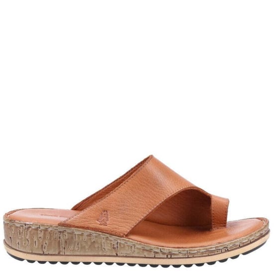 Hush Puppies - Damen Sandalen "Elissa", Wildleder (Braun/Cremefarbe) - Image 3