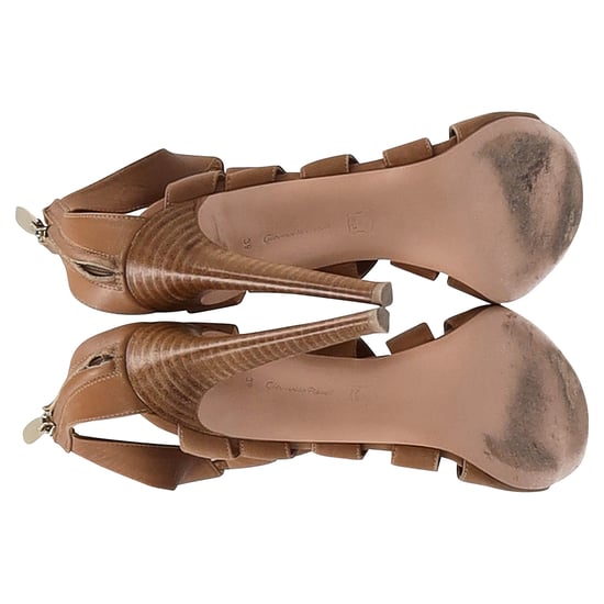 Gianvito Rossi Gladiator High Heel Sandalen aus braunem Leder - Image 6