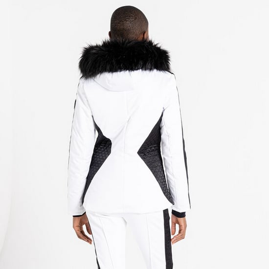 Dare 2B Womens/Ladies Julien Macdonald Mastery Contrast Ski Jacket (White/Black)
