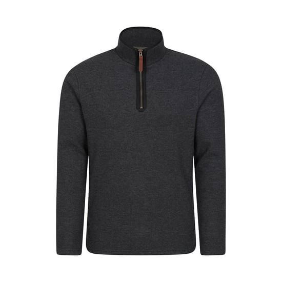 Mountain Warehouse Mens Beta Contrast Zip Top (Charcoal)
