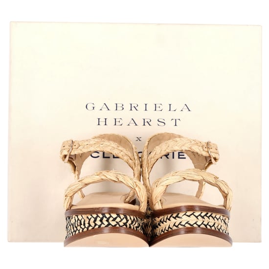 Gabriela Hearst + Clergerie Michael Plattform-Sandalen aus beigem Raffia - Image 2