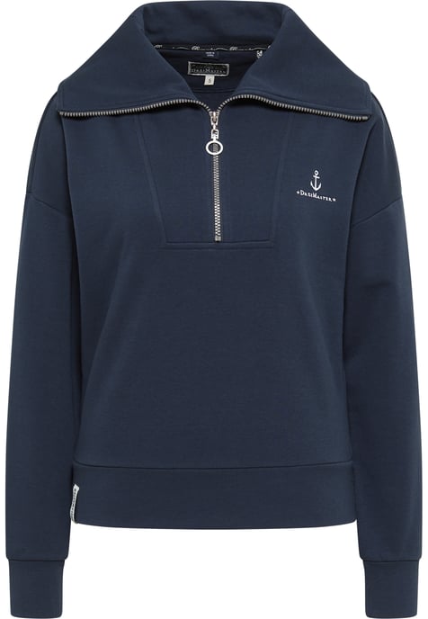 Dreimaster Oversized Sweatshirt Damen Dunkelmarine - Image 1