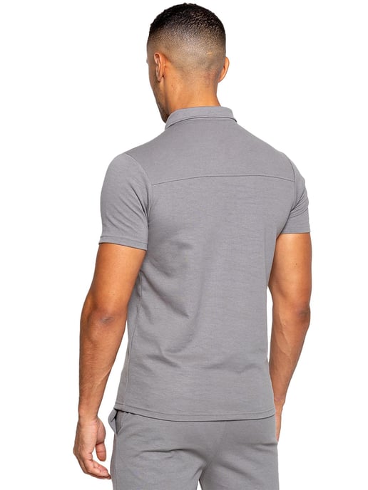 Enzo | Herren Zip Up Polo Shirt - Image 2