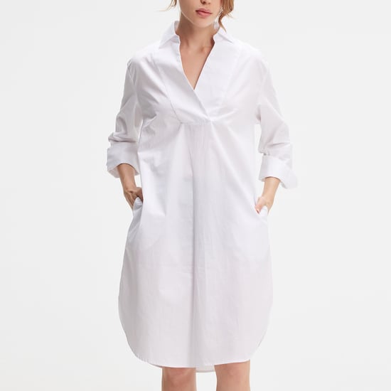 Minimalistisches Hemdkleid aus Baumwolle - Image 4