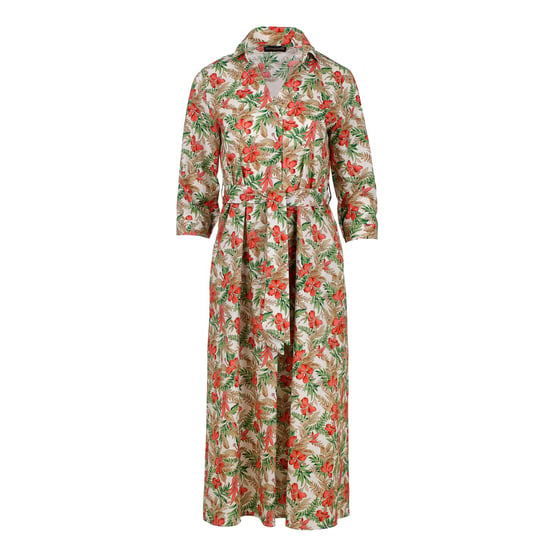 Bedrucktes Midikleid aus Popeline - Image 1