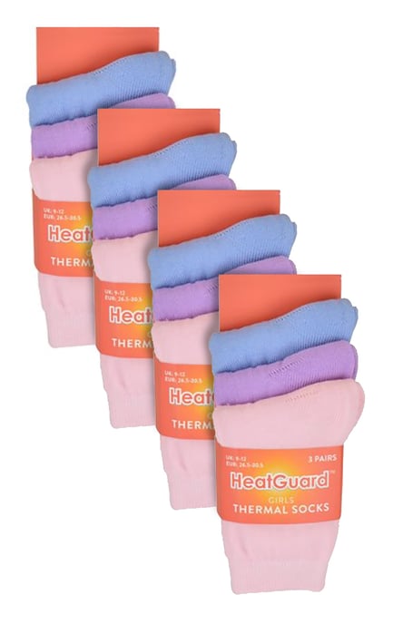 Socken Snob - 12 Paar Multipack Kinder Thermosocken - Pastell - Image 2